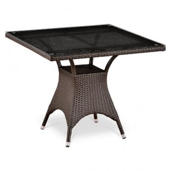 Плетеный стол из искусственного ротанга T220BBT-W52-90x90 Brown (Афина-мебель)Афина-мебель Плетеный стол из искусственного ротанга T220BBT-W52-90x90 Brown