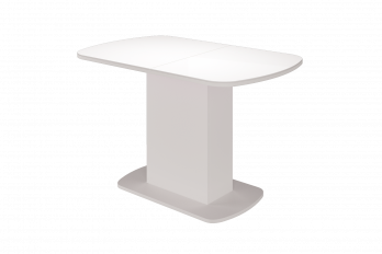 Стол обеденный раздвижной Соренто-2, белый (MLK мебельная фабрика)MLK мебельная фабрика Стол обеденный раздвижной Соренто-2, белый
