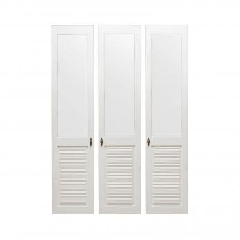 (2.2.1) Комплект дверей к стеллажу "Рауна" 30 (белый воск УКВ) из массива сосны (ММЦ)ММЦ (2.2.1) Комплект дверей к стеллажу "Рауна" 30 (белый воск УКВ) из массива сосны