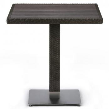 Плетеный стол из искусственного ротанга T607D-W53-70x70 Brown (Афина-мебель)Афина-мебель Плетеный стол из искусственного ротанга T607D-W53-70x70 Brown