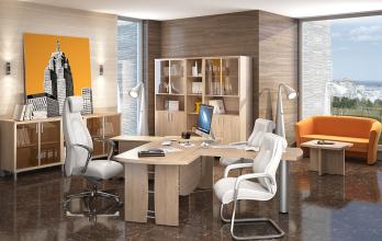Комплект офисной мебели Бон К2 [Дуб Девон] (SKYLAND)SKYLAND Комплект офисной мебели Бон К2 [Дуб Девон]