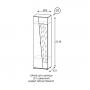 Шкаф для одежды с зеркалом Мари 1