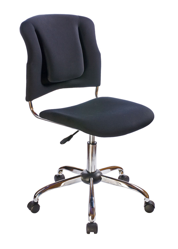 кресло офисное без колес с высокой спинкой